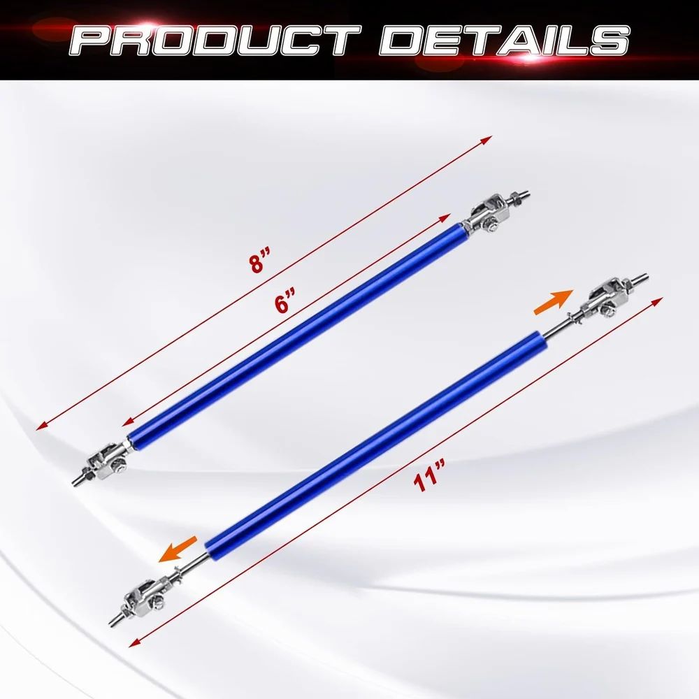 Universal Front Bar Bracket - Blue, 15cm