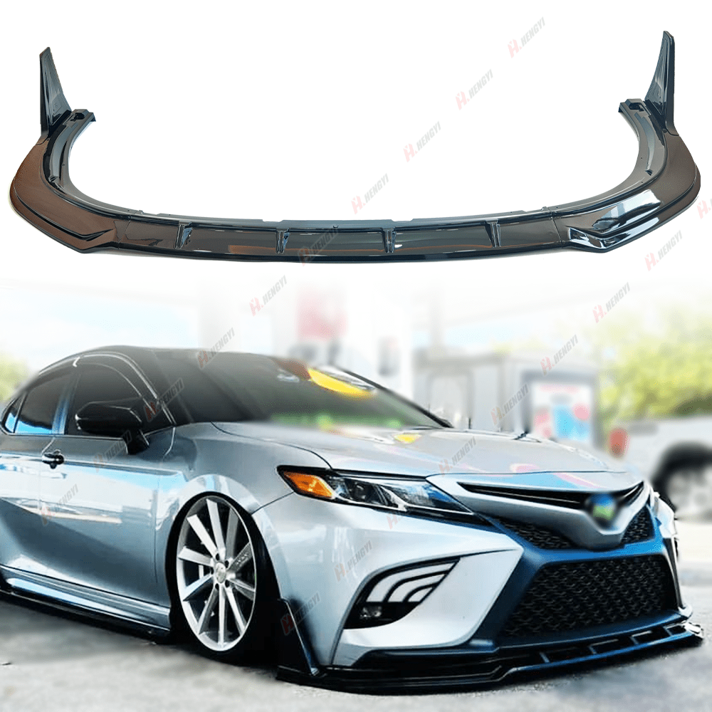 Toyota Camry Front Lip 2018+ - Glossy Black