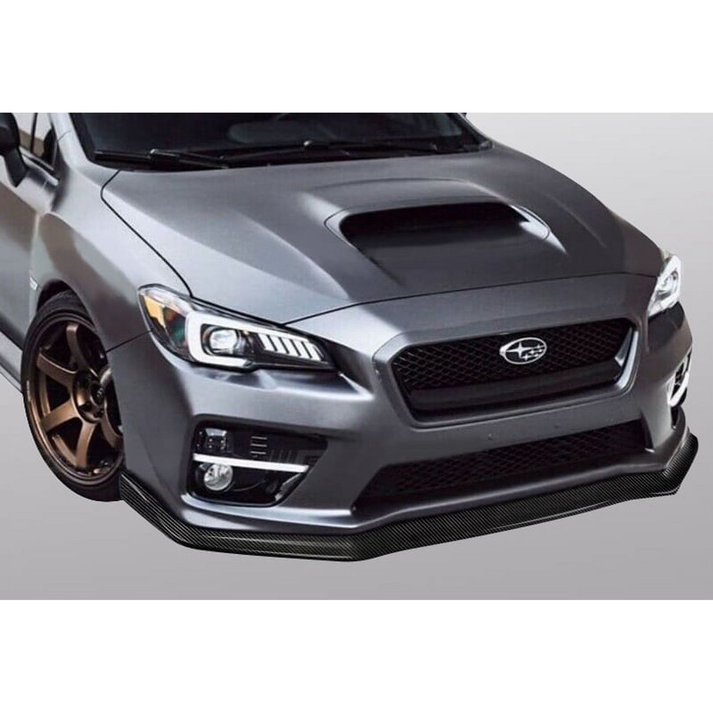 Subaru WRX Sti Front Lip 2015-2019 - Glossy Black