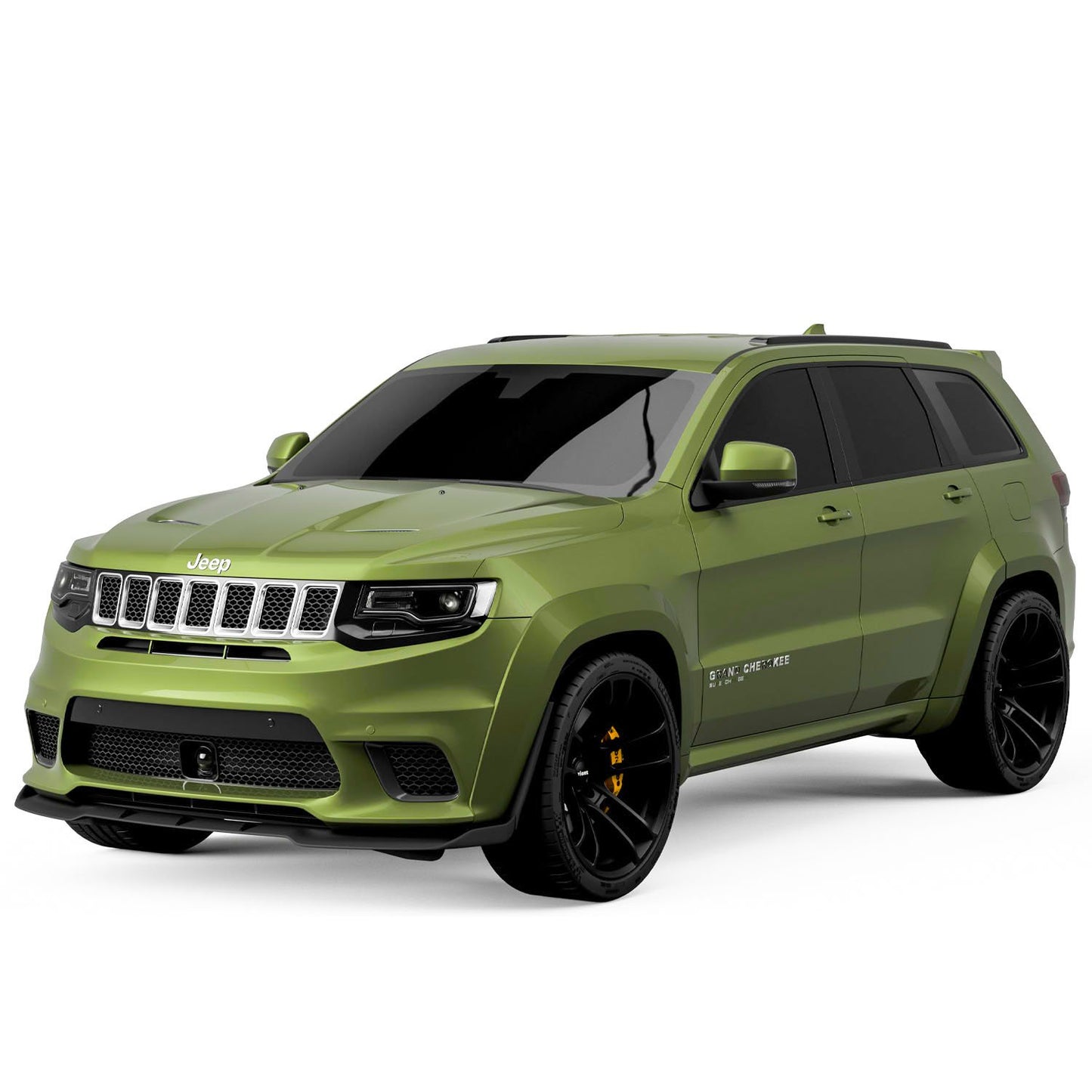 Jeep Grand Cherokee Front Lip 2015-2019 - Glossy Black