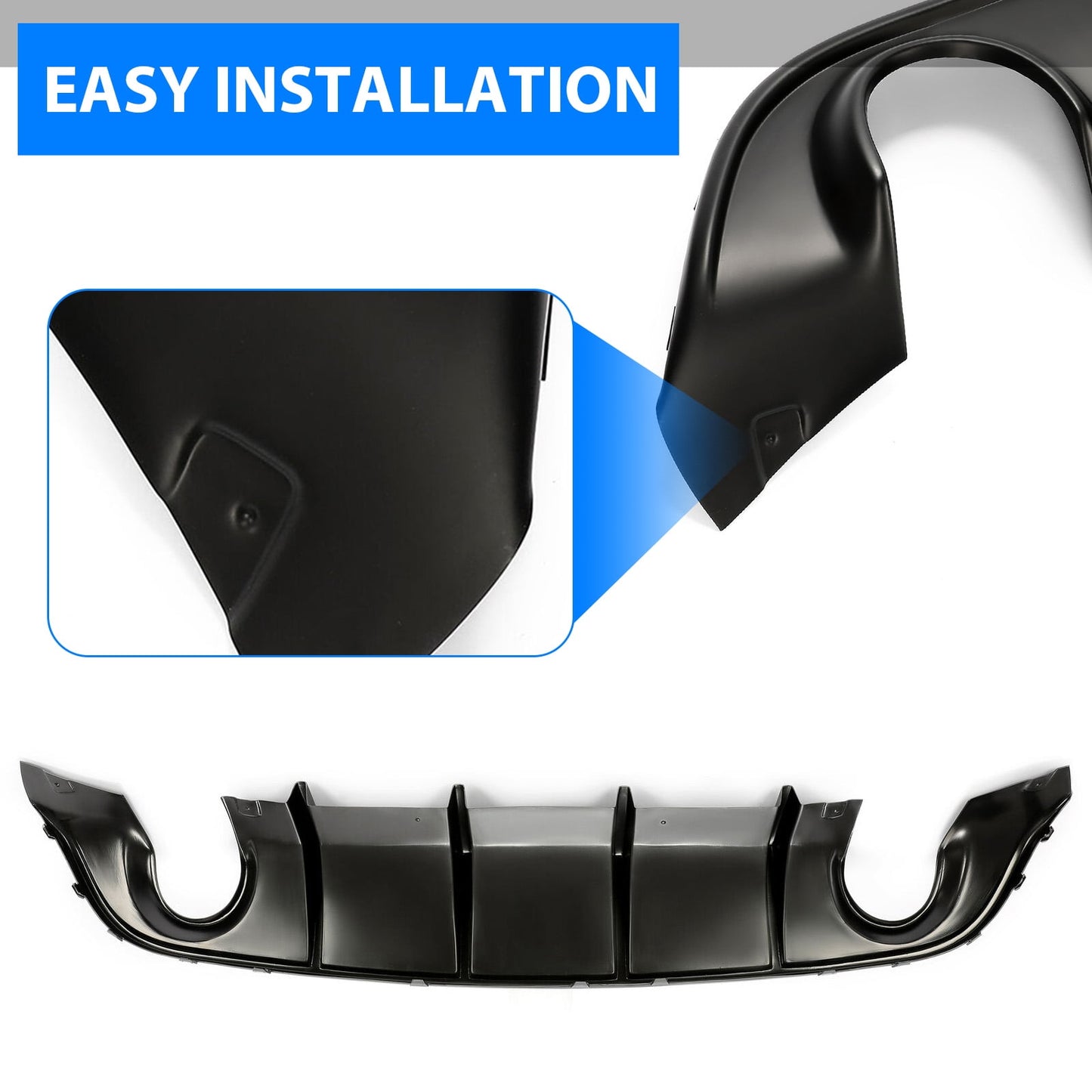 Dodge Charger Rear Diffuser 2022+ - Glossy Black