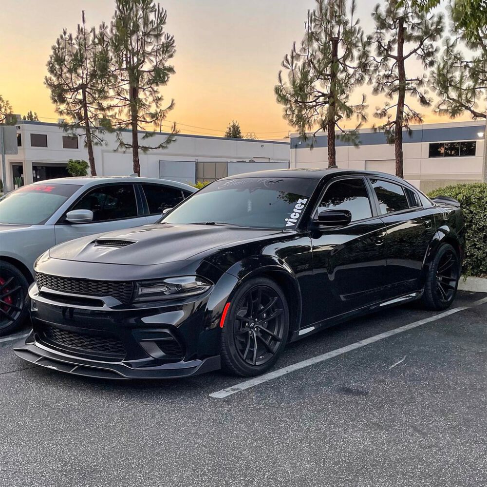 Dodge Charger Front Common Lip 2018+ - Matt Black