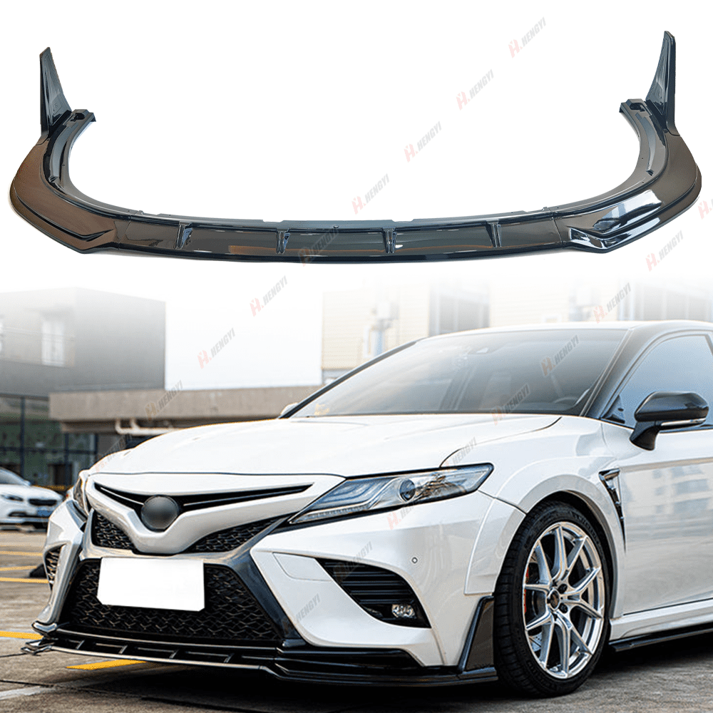 Toyota Camry Front Lip 2018+ - Glossy Black
