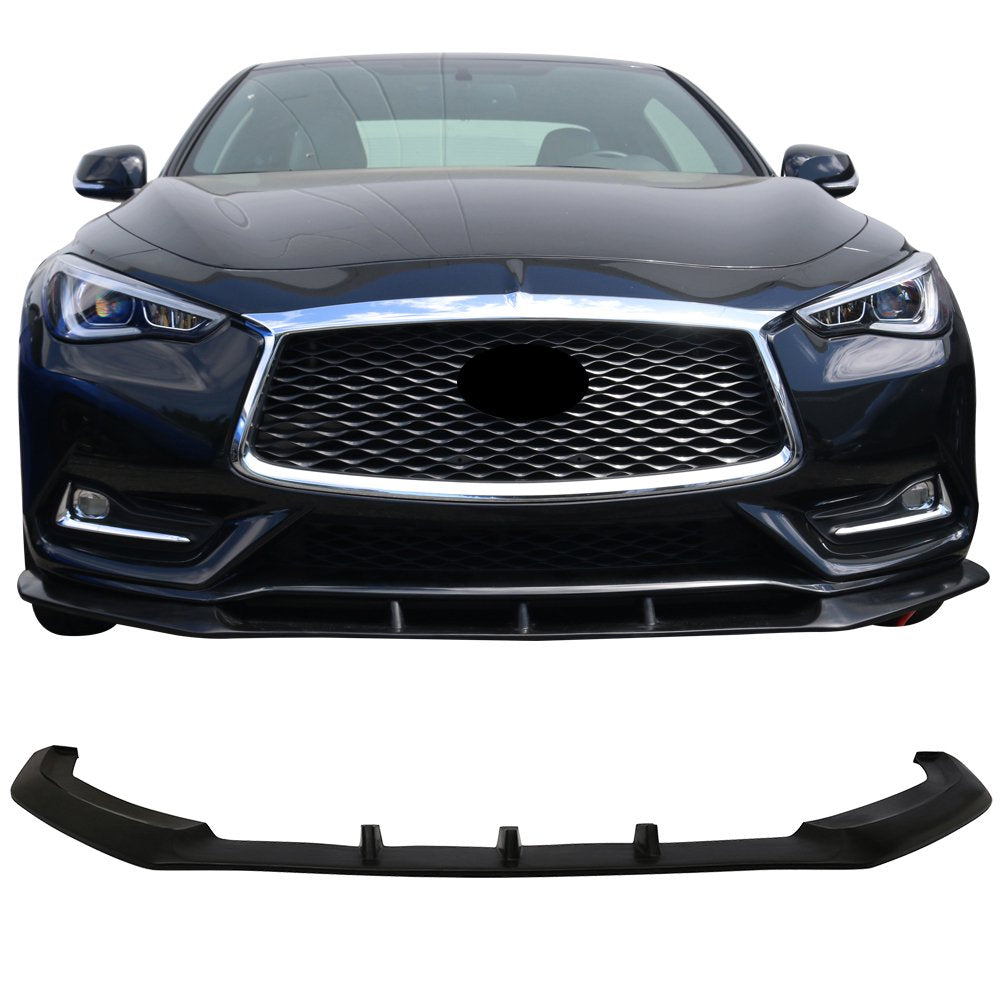 Infiniti Q60 Front Lip 2016-2019 - Glossy Black