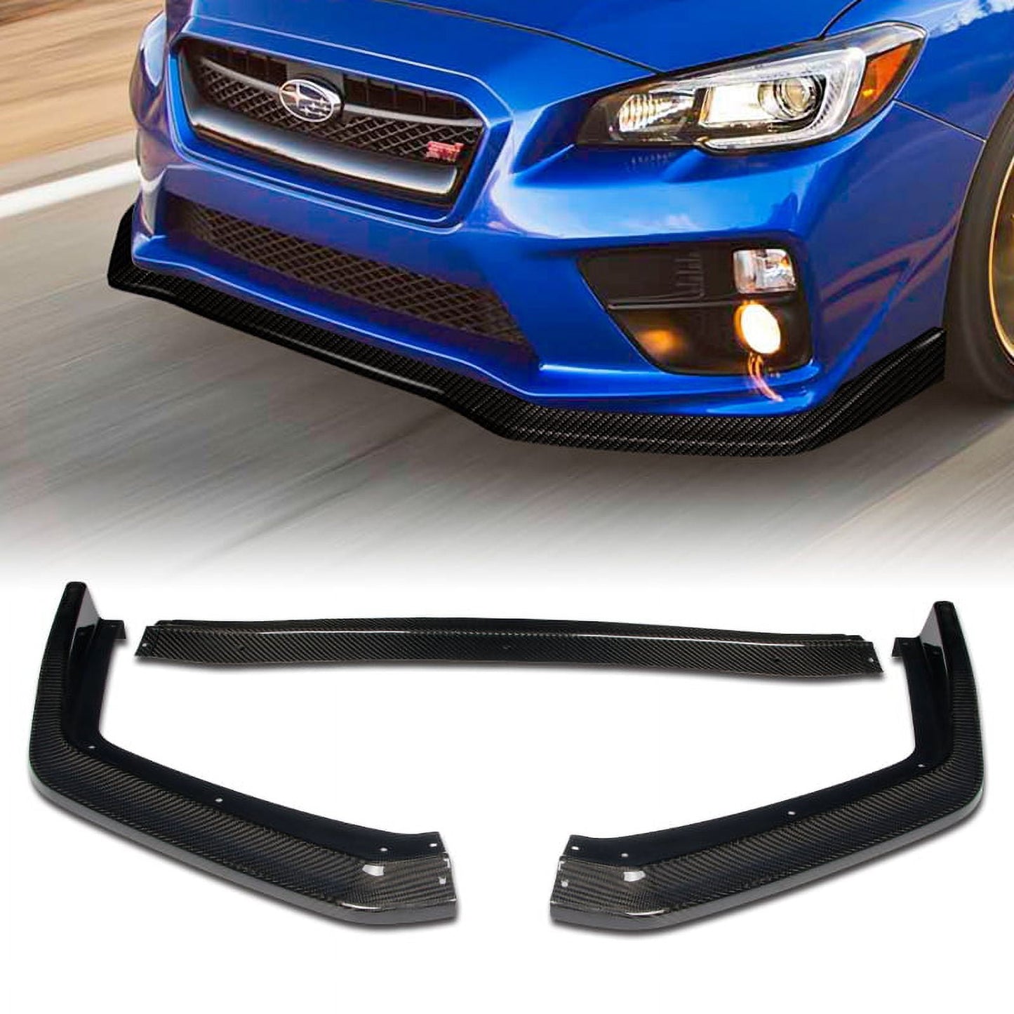 Subaru WRX Sti Front Lip 2015-2019 - Carbon Fiber