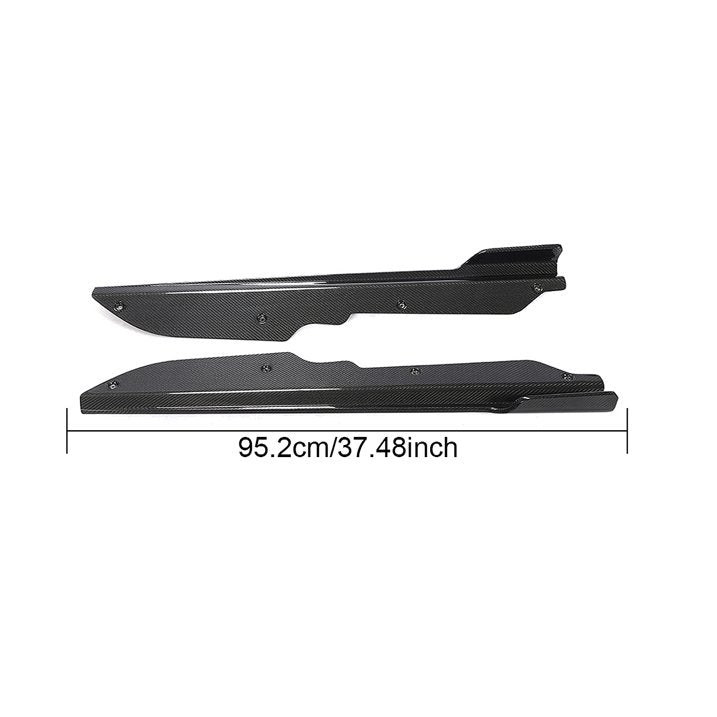 Chevrolet Corvette C8 Side Skirt - Glossy Black