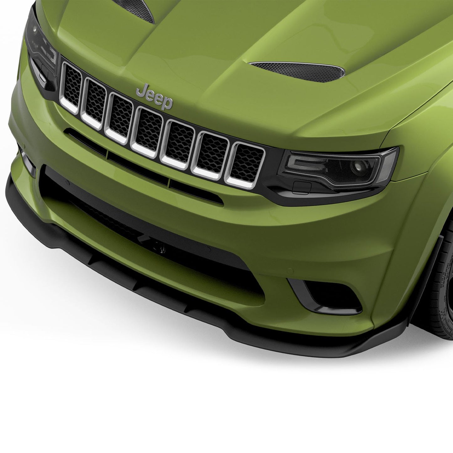 Jeep Grand Cherokee Front Lip 2015-2019 - Glossy Black