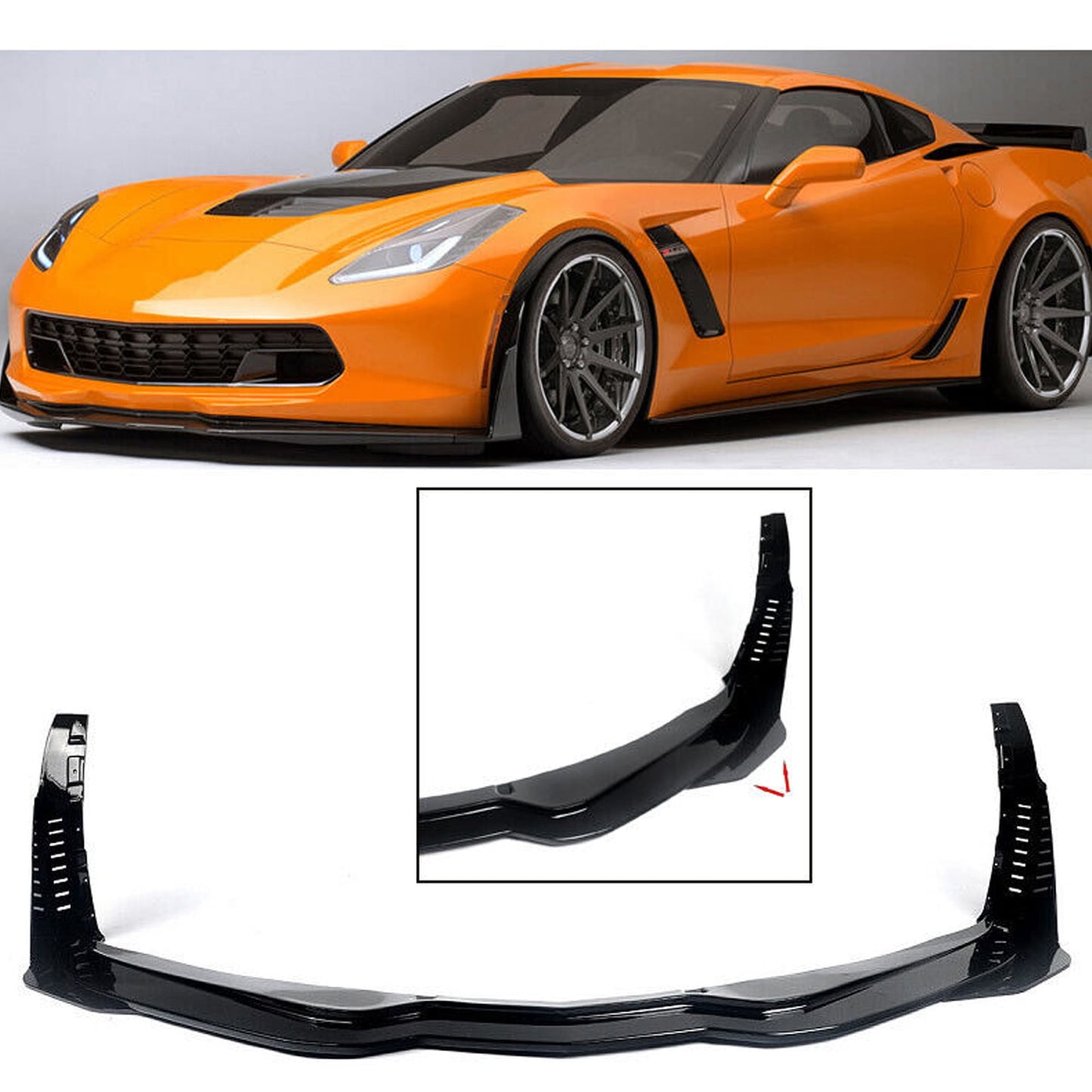 Chevrolet Corvette C7 Front Lip 2020+ - Carbon Fiber