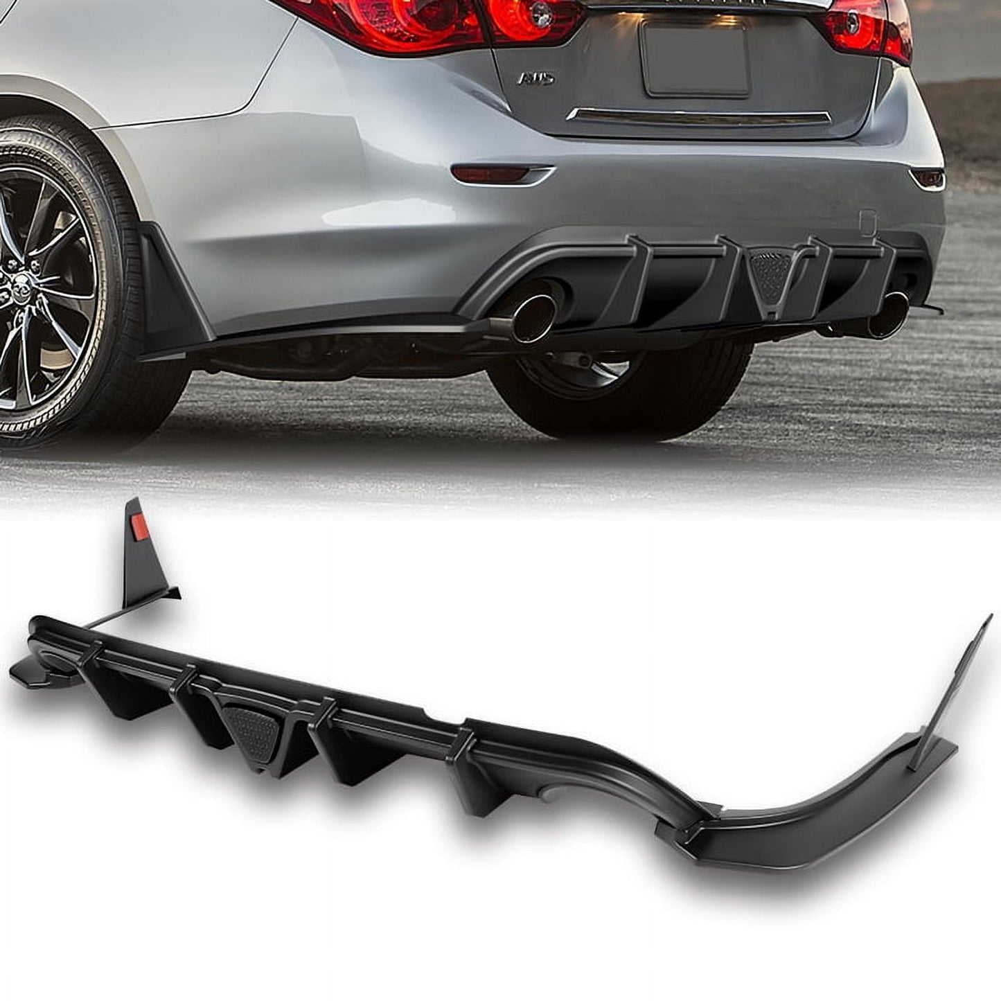Infiniti Q50 Rear Lip with Lamp 2014-2017