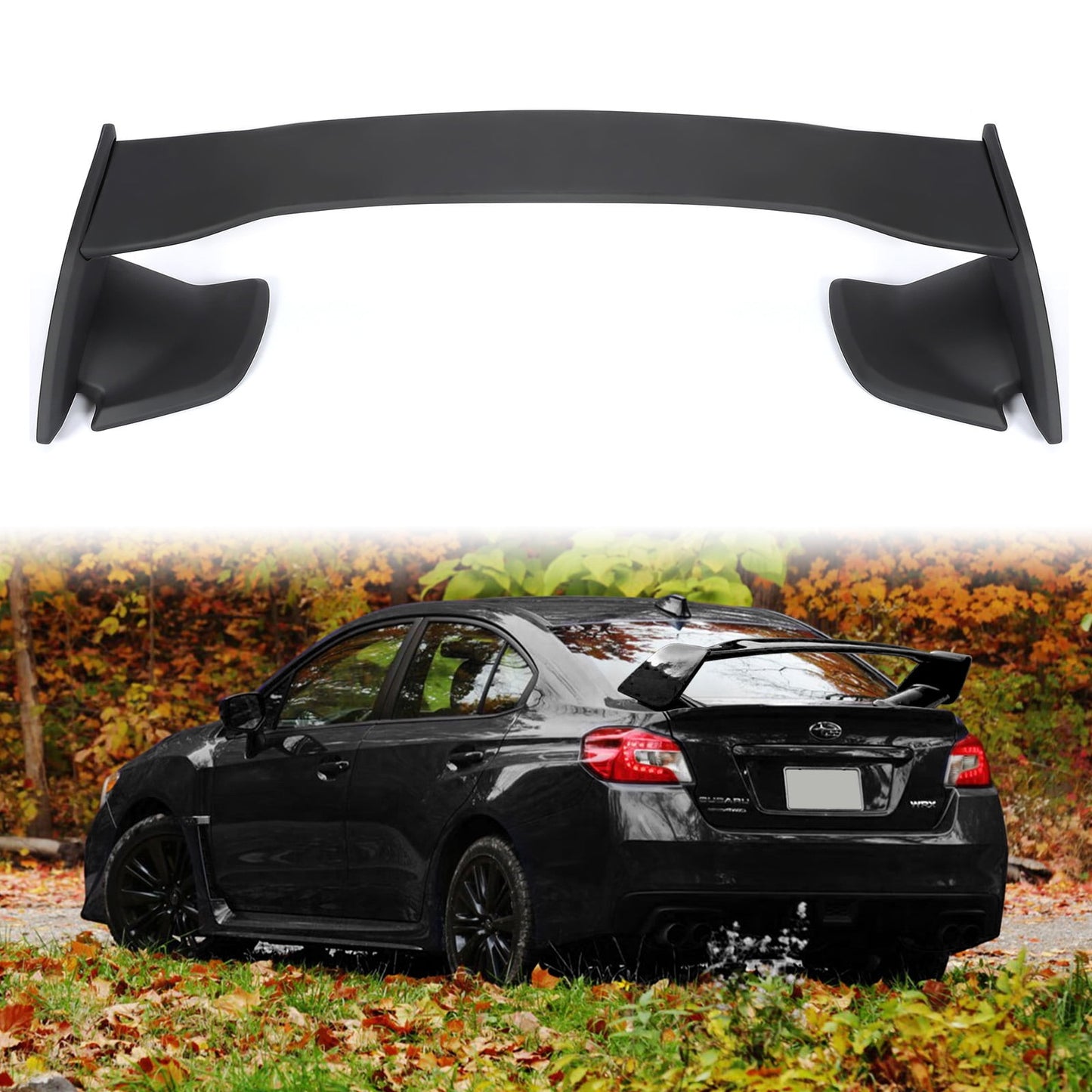 Subaru WRX Sti Style Rear Spoiler 2015-2021 - Bright Black