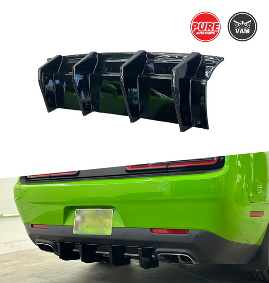 Dodge Challenger Rear Diffuser 2015-2022 - Glossy Black