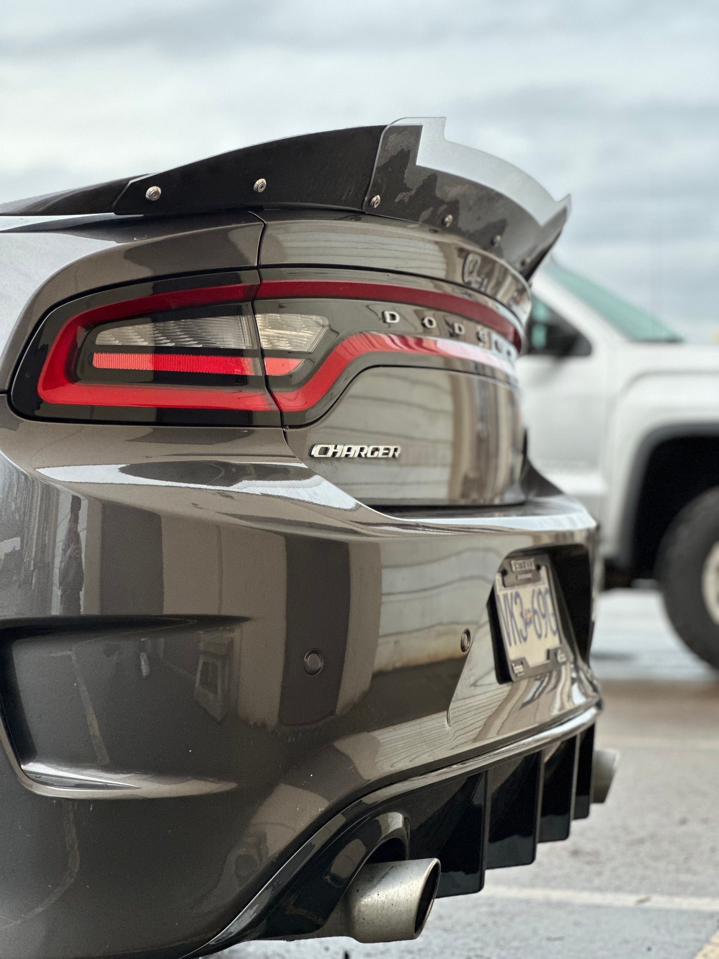 Dodge Charger Rear Diffuser SRT&GT 2015+ - Glossy Black