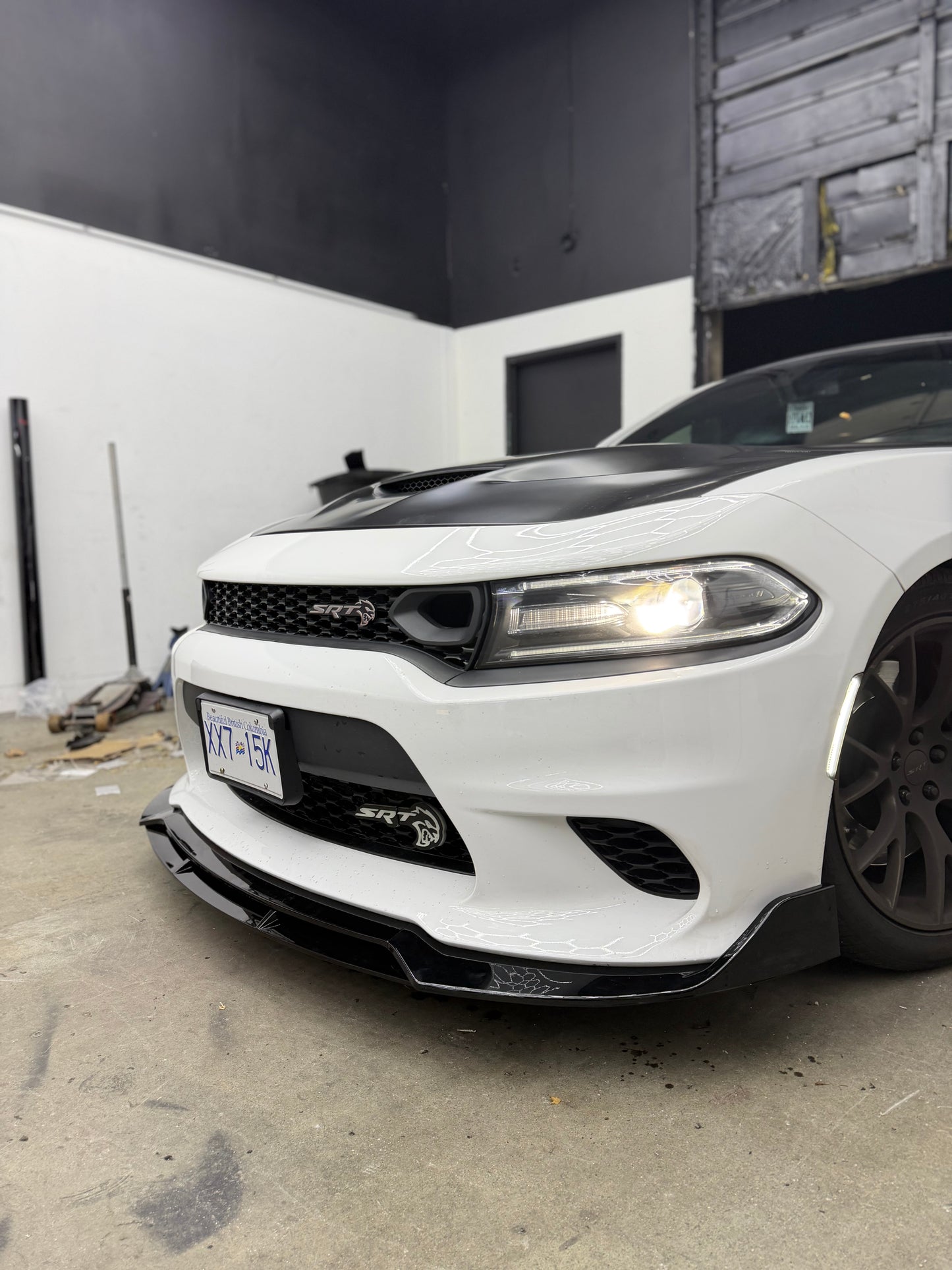 Dodge Charger SRT&GT Front Lip 2015-2023 - Glossy Black