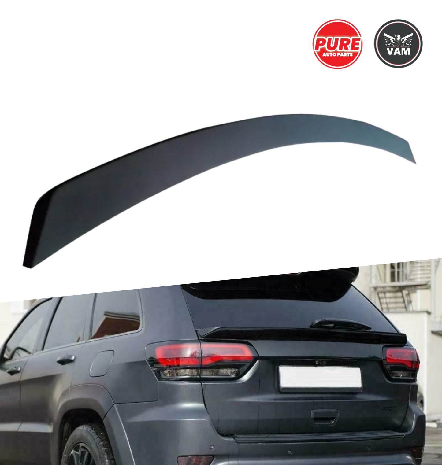 Jeep Grand Cherokee Rear Spoiler 2014-2021-Glossy Black