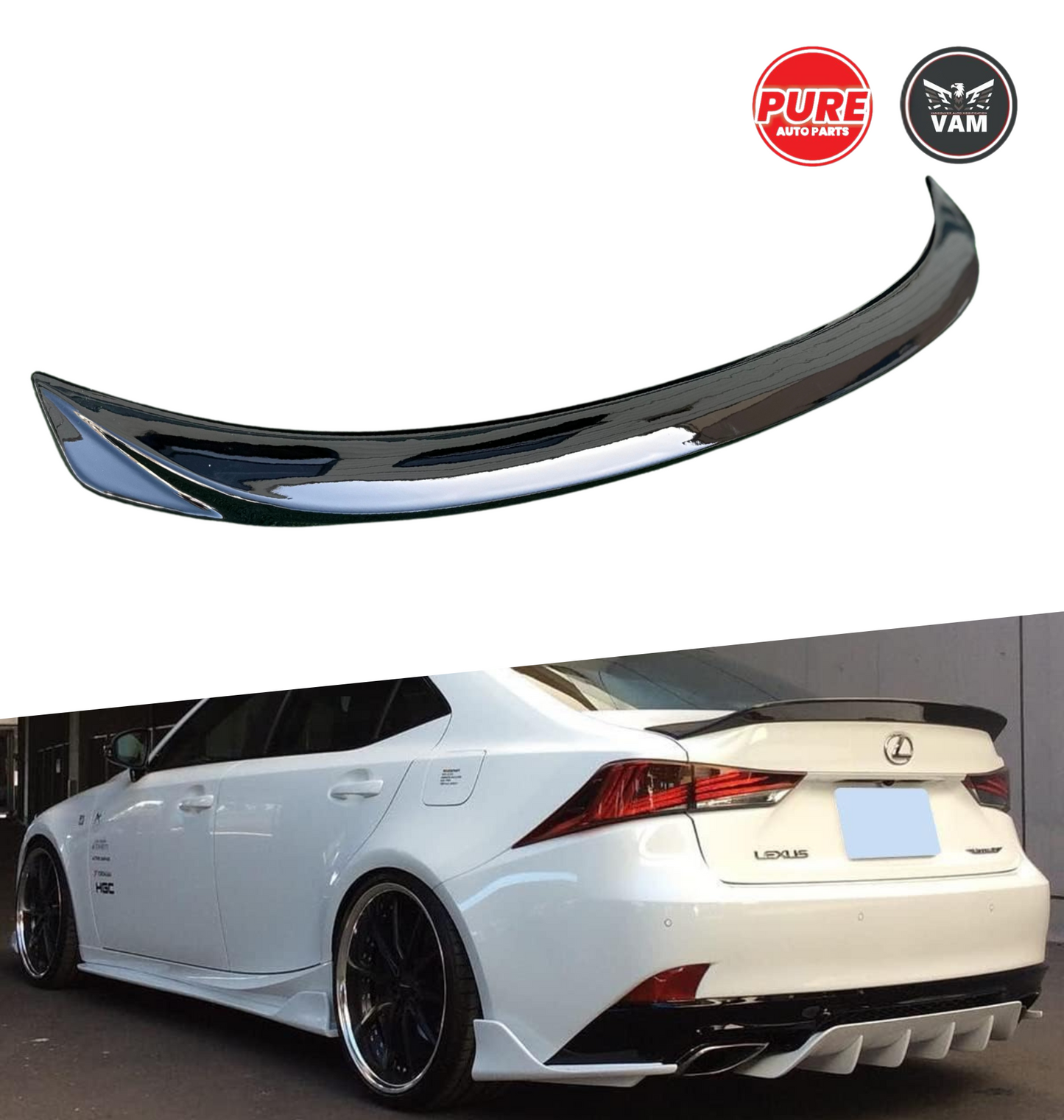 Lexus IS200 - IS250 - IS300 - IS350 Rear Spoiler 2012-2019