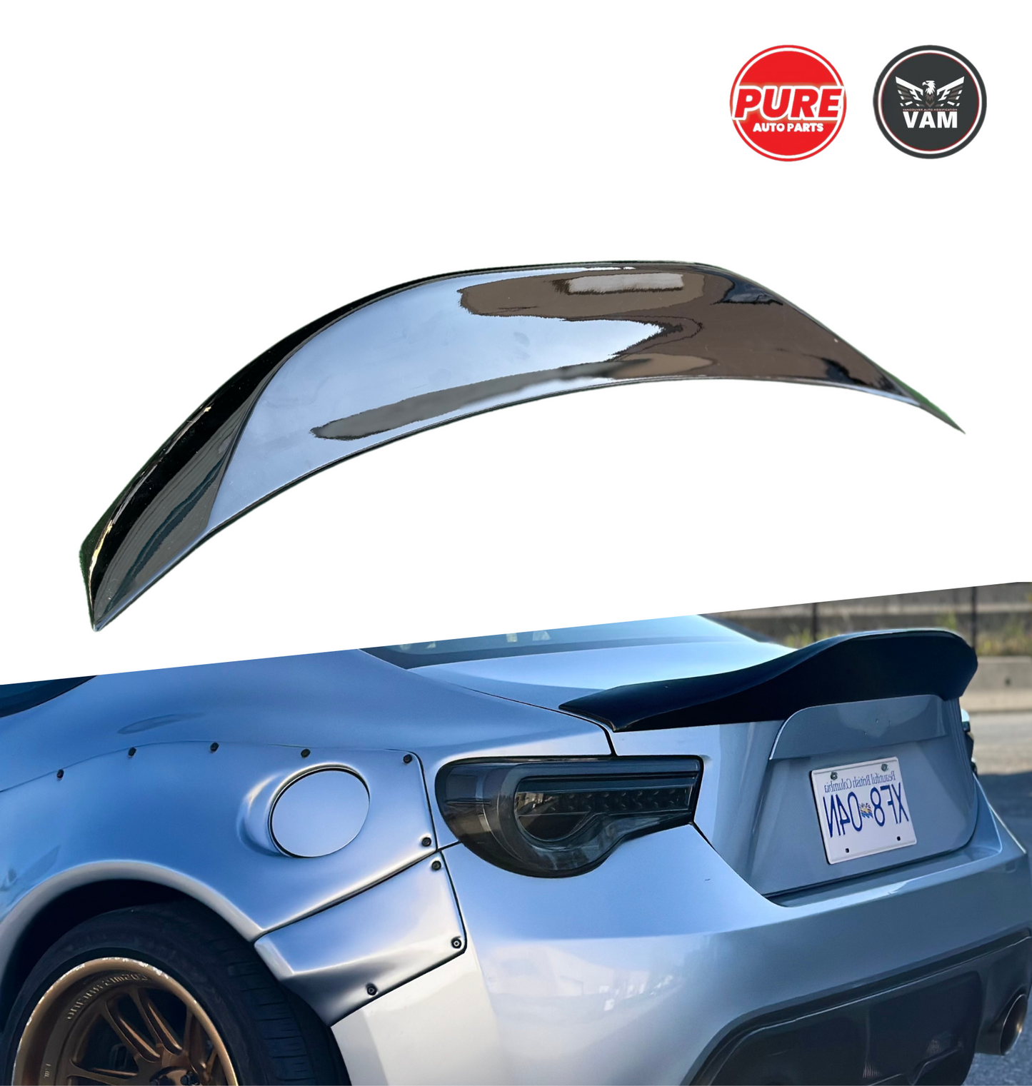 Subaru BRZ Rear Spoiler 2012-2020 - Bright Black