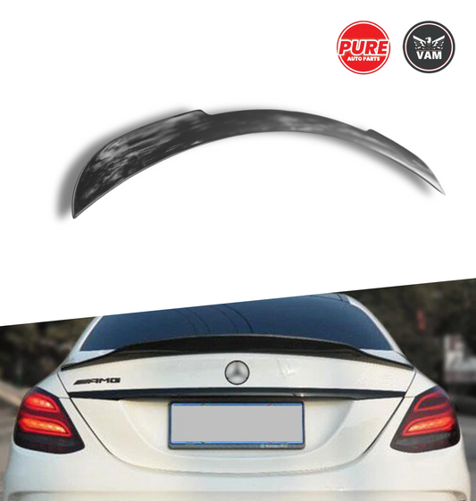 Mercedes Benz W205 PSM Style Car Spoiler - Glossy Black