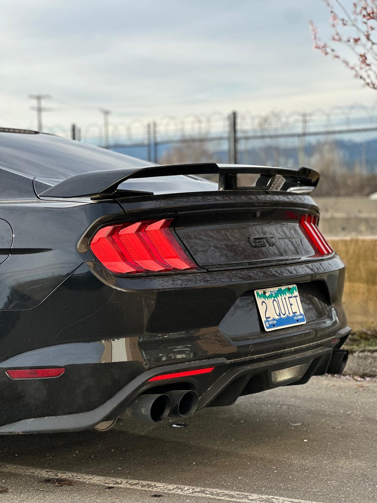 Ford Mustang Original Factory Style Rear Spoiler - Bright Black