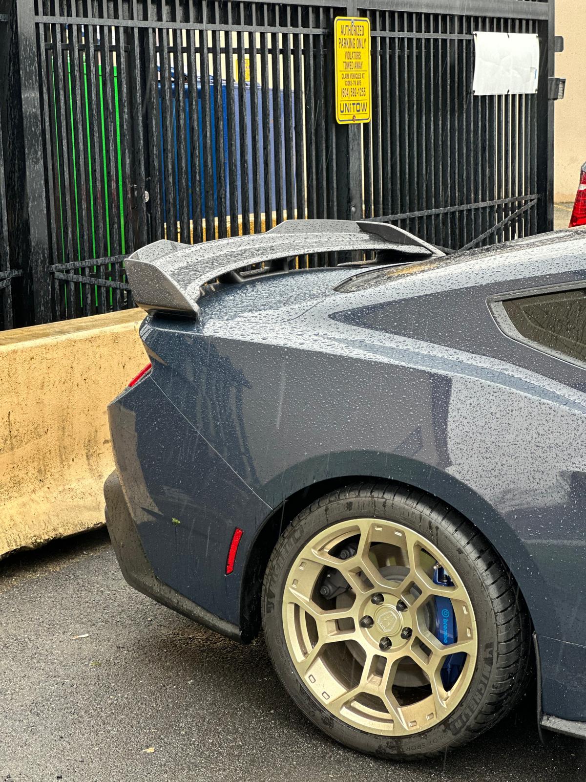 Ford Mustang Dark Horse Style Rear Spoiler 2024+ - glossy Black