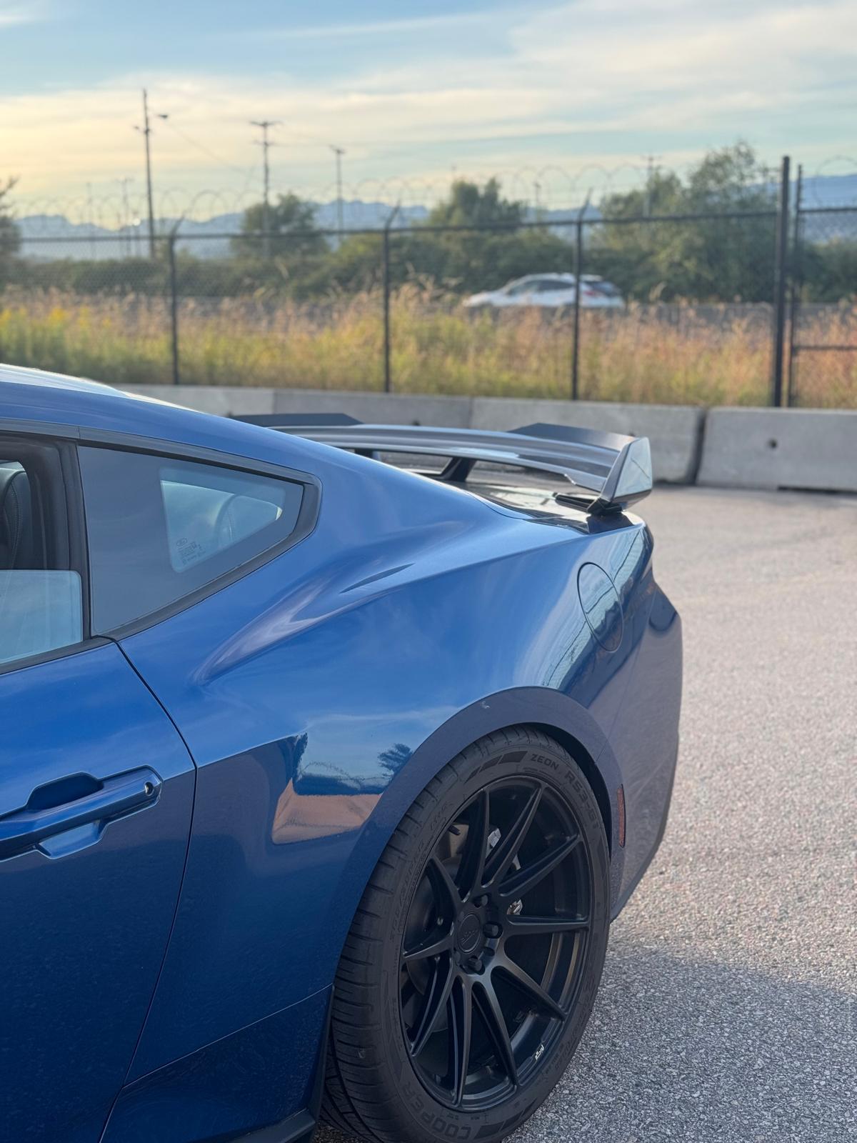 Ford Mustang Dark Horse Style Rear Spoiler 2024+ - glossy Black