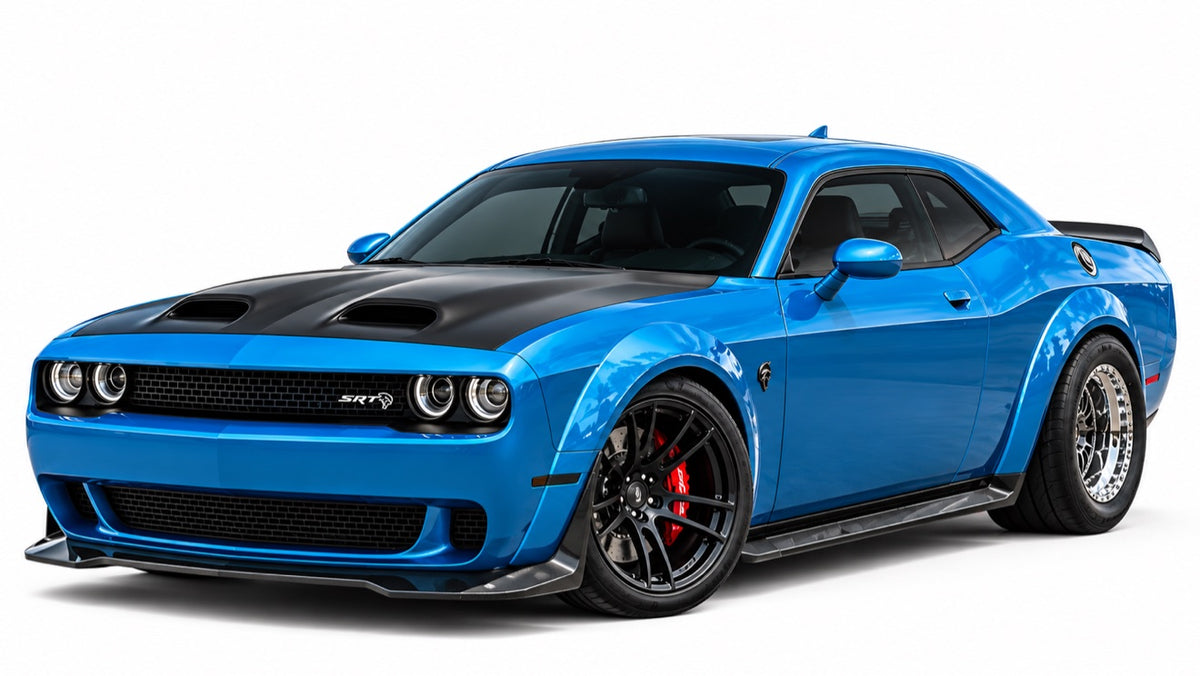 Blue Dodge Challenger SRT Hellcat Redeye Widebody